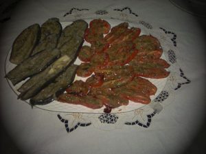 Contorno pomodori e melanzane